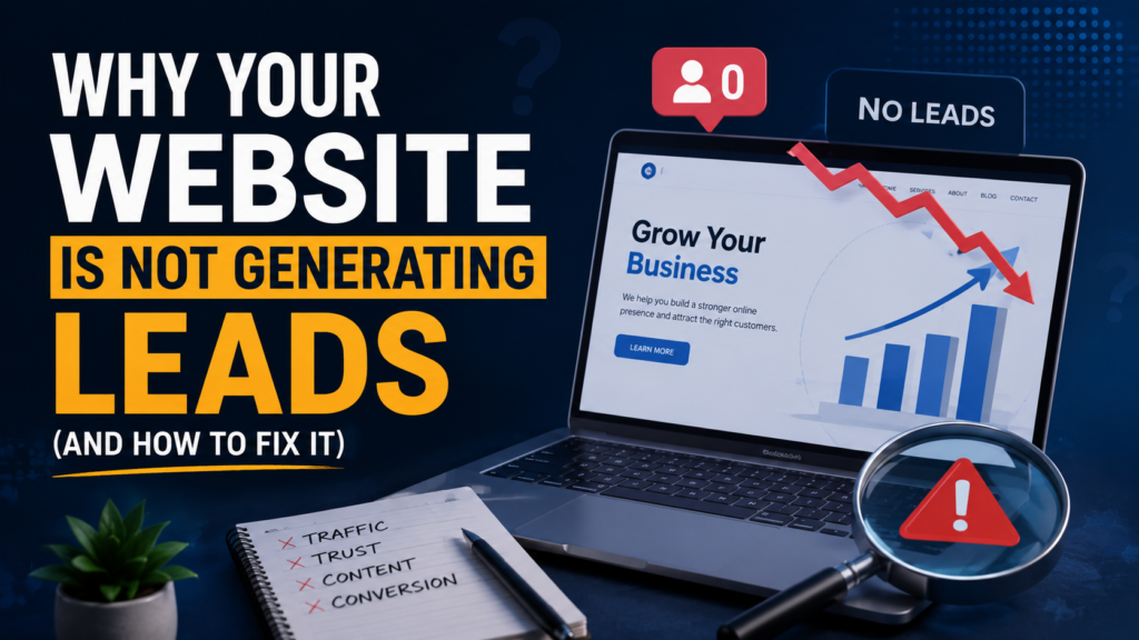 Why Your Website Is Not Getting Leads (And How to Fix It) ChatGPT Image Jun 8 2026 10 01 06 PM 1024x576